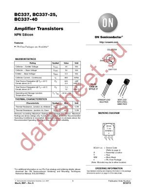 BC337-16RL1 datasheet  